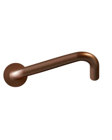 Stainless Steel Door Handles for PRM, NoHand model with Copper Finish - Made in Italy - designer handle