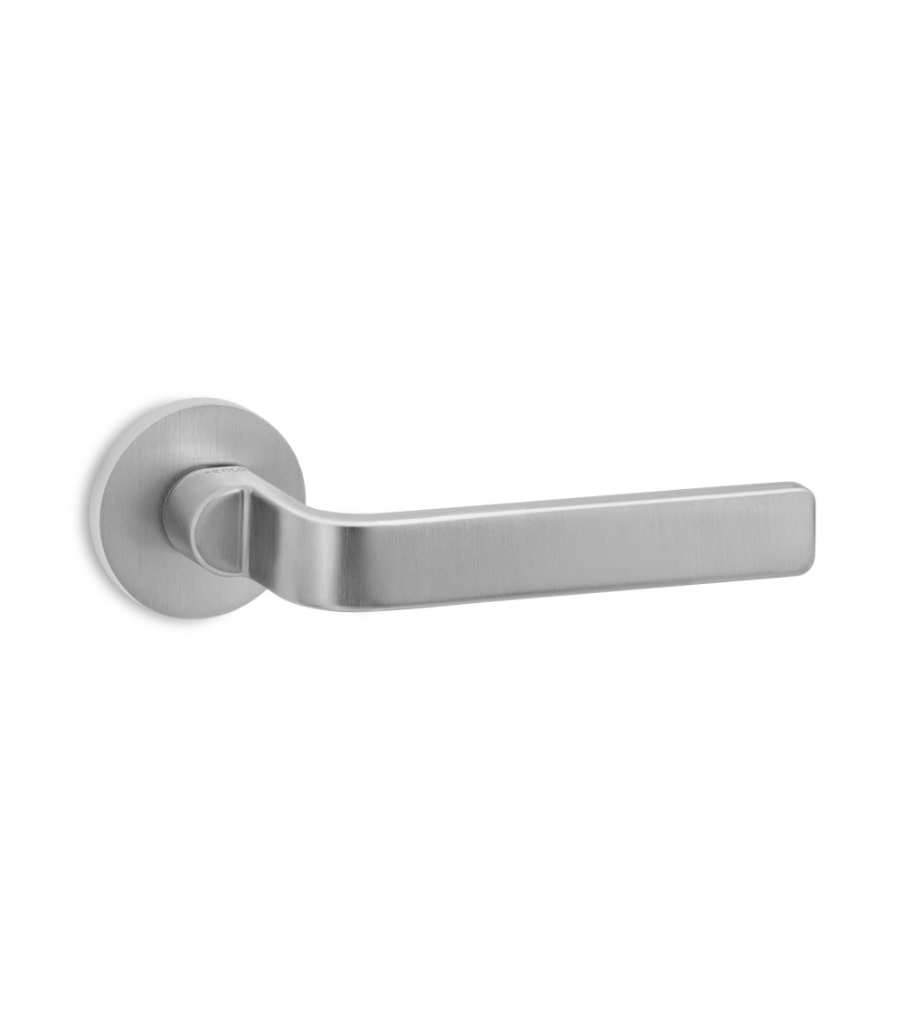 Satin chrome Ento Zai designer door handle