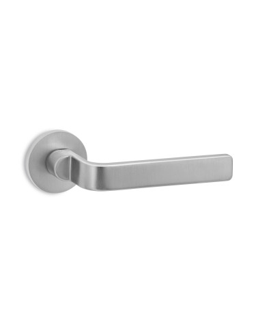 Satin chrome Ento Zai designer door handle