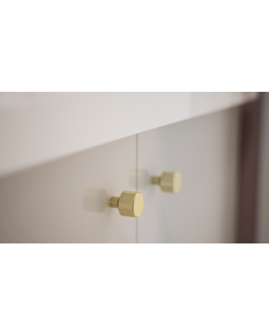 GRETA matt gold furniture knob designer handle mounted on furniture