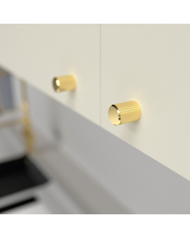 Polished gold AVANTI furniture knob designer handle fixed on furniture