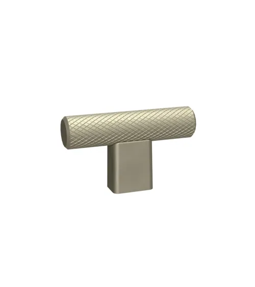 MONDO T-shaped furniture knob design handle in stainless steel colour