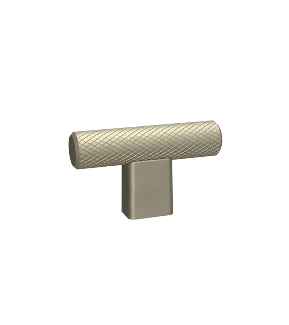 MONDO T-shaped furniture knob design handle in stainless steel colour