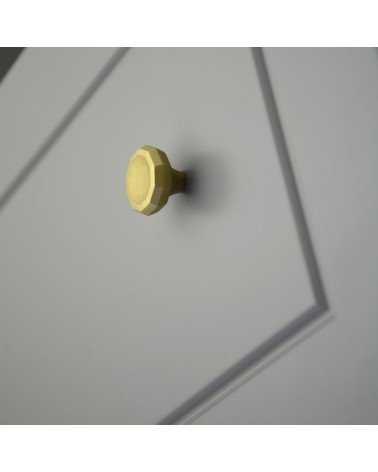 CAMPANA matt gold designer furniture knob handle fixed on a cabinet