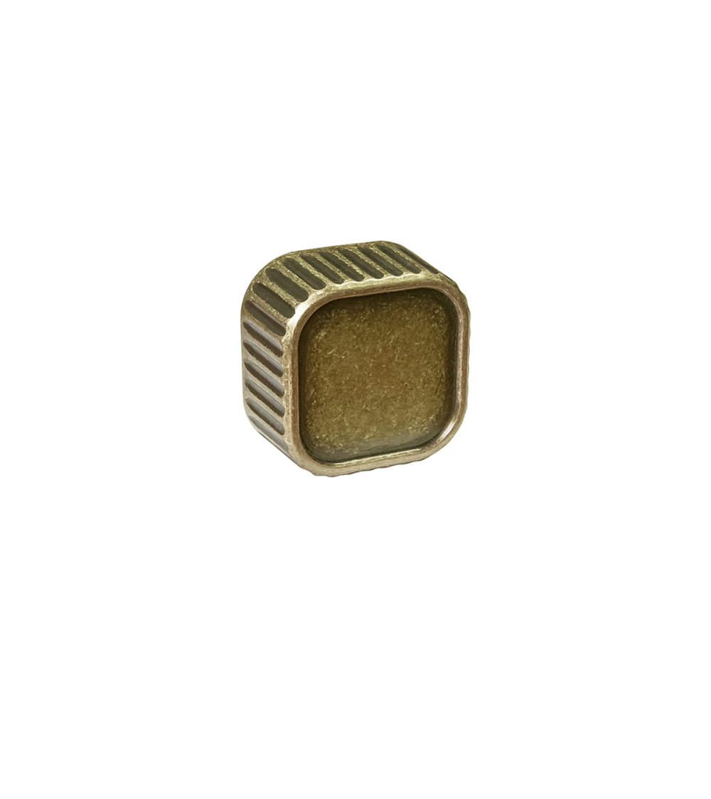 WEGA patina on brass designer furniture knob handle