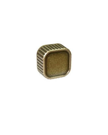 WEGA patina on brass designer furniture knob handle