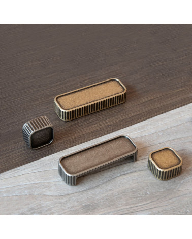 WEGA furniture knob designer handle placed on a wooden board