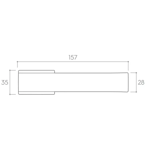 Futuristic door handle Arc design handle