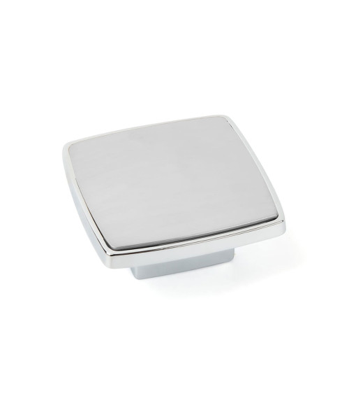 BIG matt chrome/polished chrome furniture knob design handle