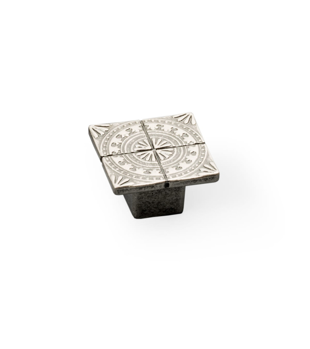 Furniture knob old silver SPARTA design handle