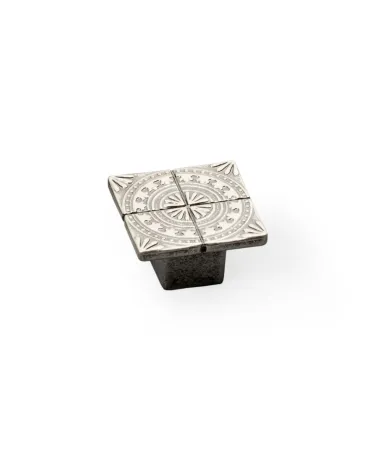 Furniture knob old silver SPARTA design handle