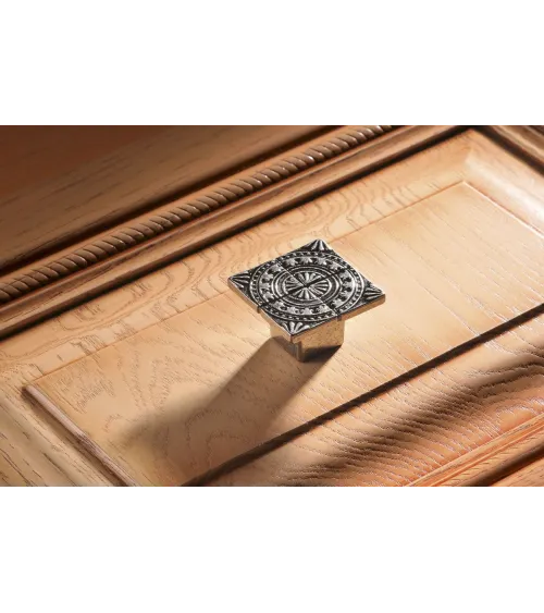 Furniture knob old silver SPARTA design handle