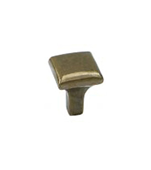 Furniture knob patinated brass PERSEUS design handle