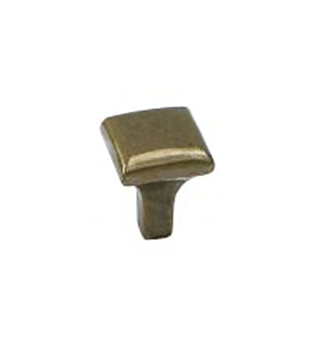 Furniture knob patinated brass PERSEUS design handle