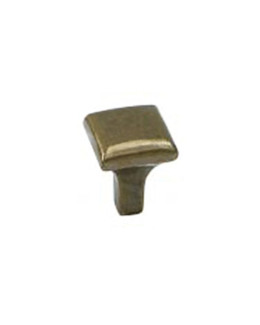 Furniture knob patinated brass PERSEUS design handle