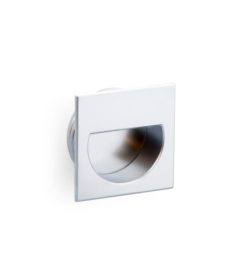 Furniture knob satin chrome QUADRUM design handle