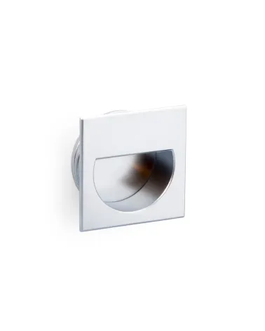 Furniture knob satin chrome QUADRUM design handle