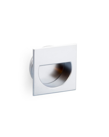 Furniture knob satin chrome QUADRUM design handle