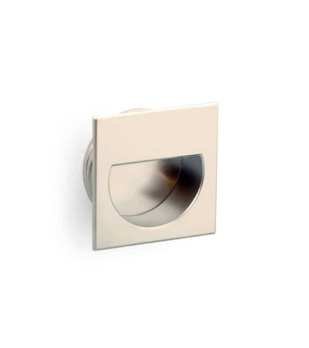 Furniture knob satin nickel QUADRUM design handle