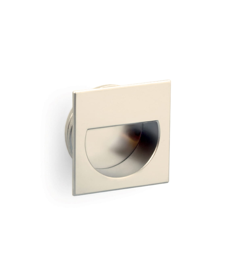 Furniture knob satin nickel QUADRUM design handle