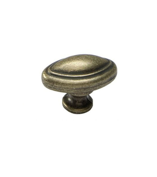 Furniture knob patinated brass DEMETER designer handle