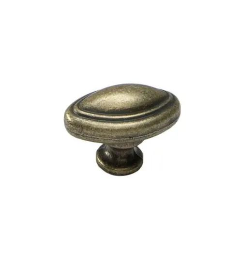 Furniture knob patinated brass DEMETER designer handle