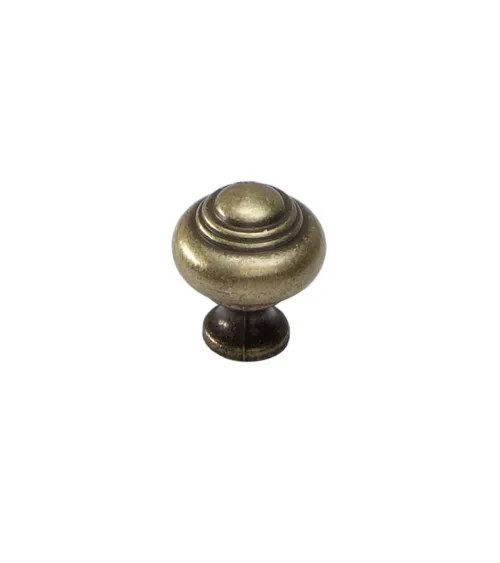 Furniture knob patinated brass HESTIA designer handle