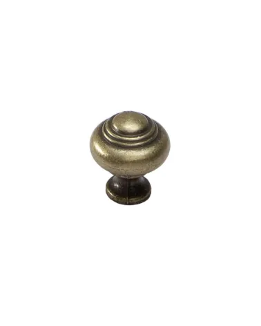 Furniture knob patinated brass HESTIA designer handle