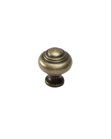 Furniture knob patinated brass HESTIA designer handle