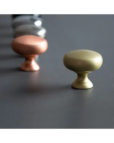 TORONTO design furniture knob handle with other blurred knobs in the background