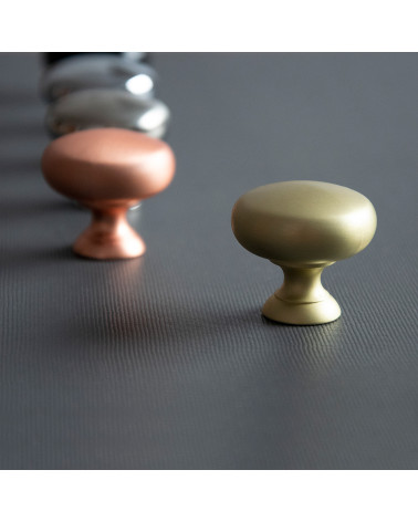 TORONTO furniture knob designer handle with other blurred knobs in the background
