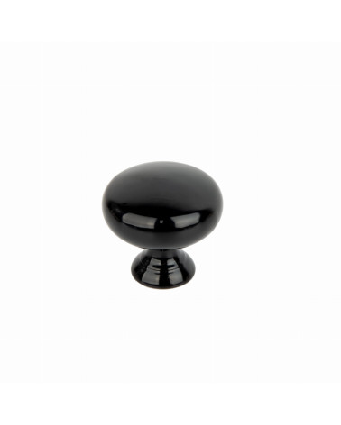 Glossy black TORONTO furniture knob designer handle