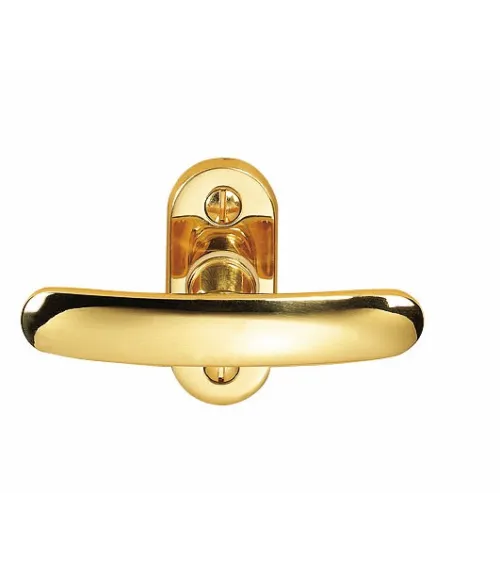 Wagram model bright brass window espagnolette