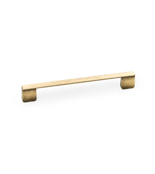 Patinated brass furniture handle ORDO designer handle