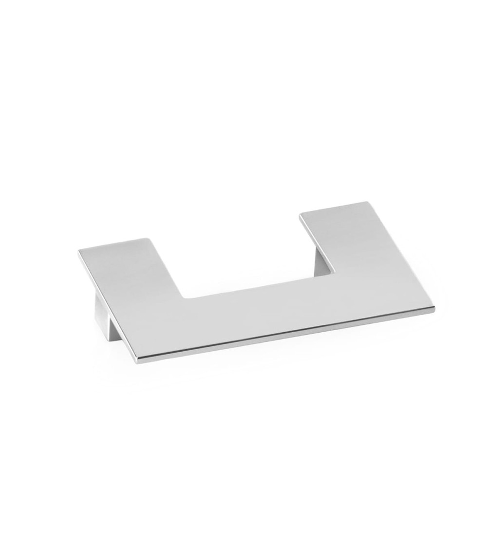 Polished chrome furniture handle SOLEA designer handle
