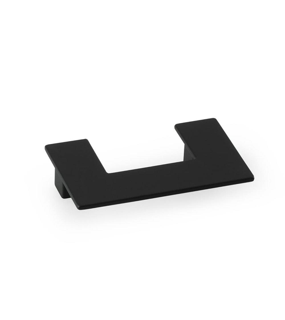 Matt black furniture handle SOLEA designer handle