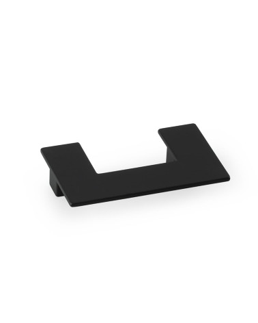Matt black furniture handle SOLEA designer handle