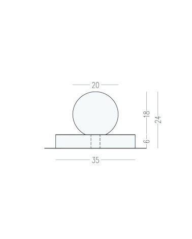 MONA S brass furniture knob with captions
