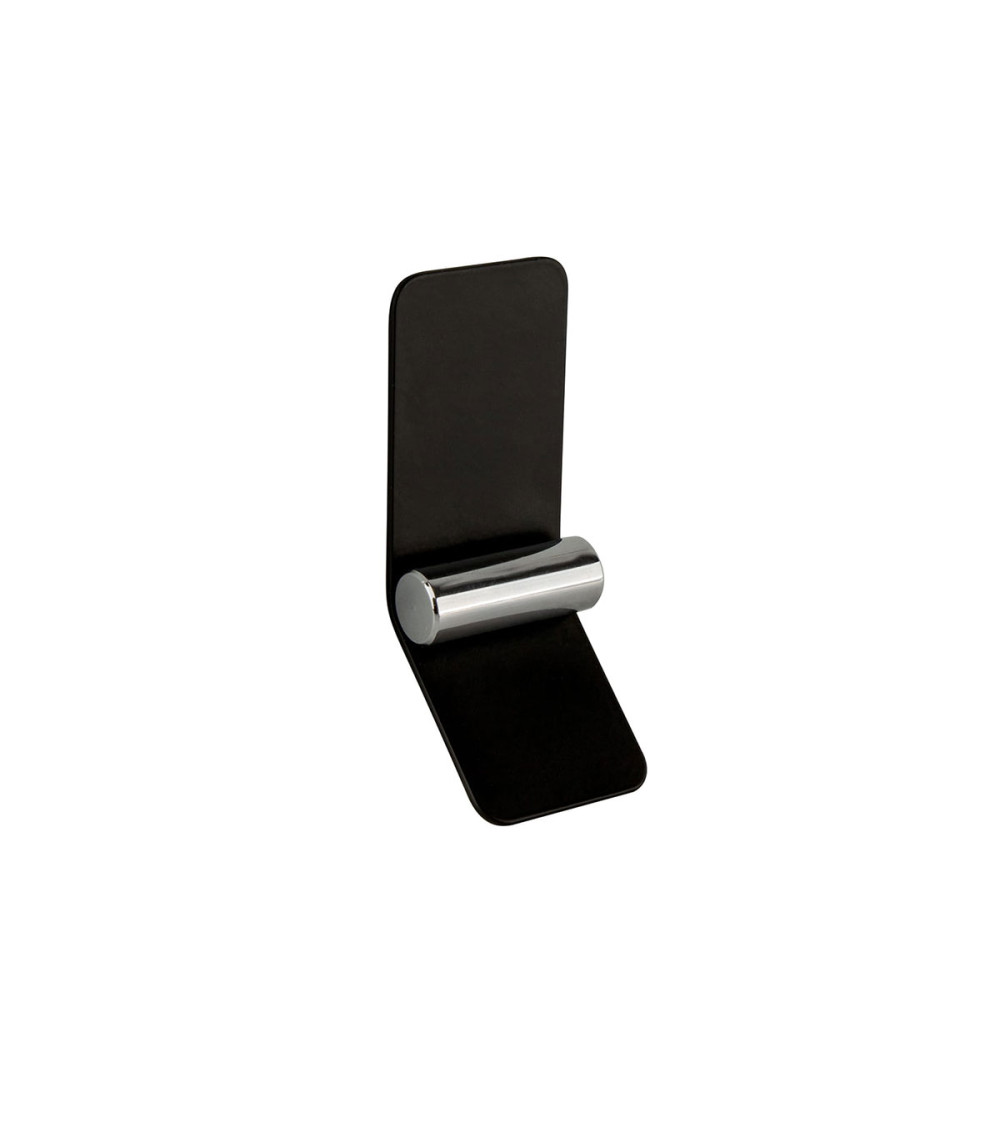 Matt black/bright chrome furniture handle TORN-2 designer handle