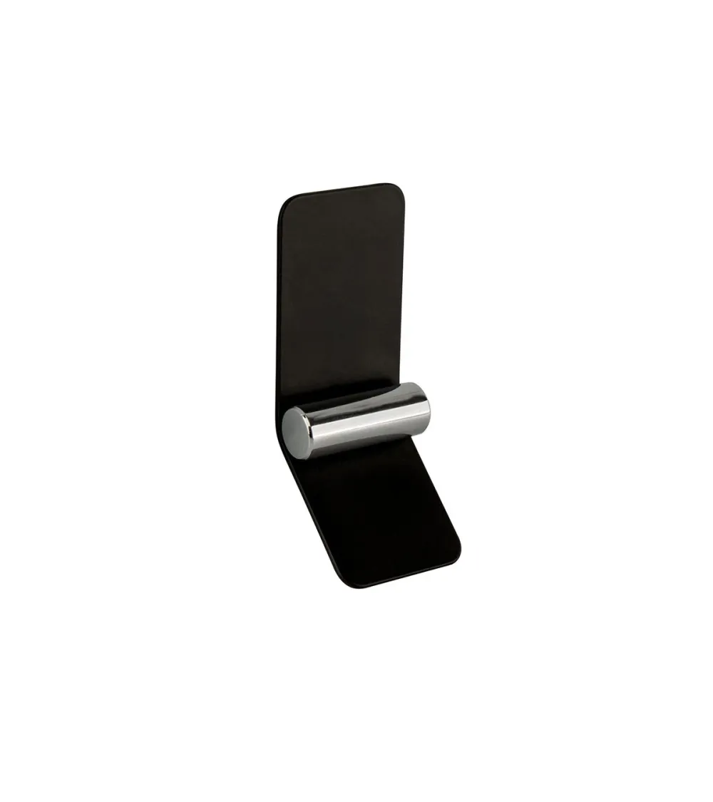 Matt black/bright chrome furniture handle TORN-2 designer handle