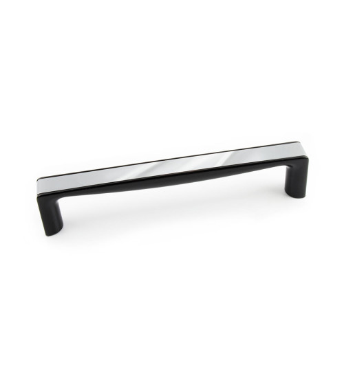 TWIX bright chrome/glossy black furniture handle design handle