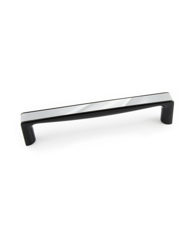 TWIX bright chrome/glossy black furniture handle design handle