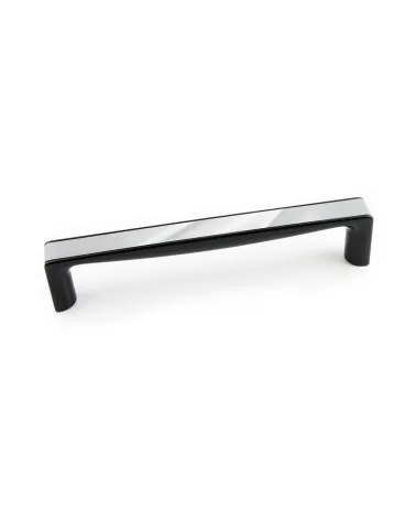 TWIX bright chrome/glossy black furniture handle design handle