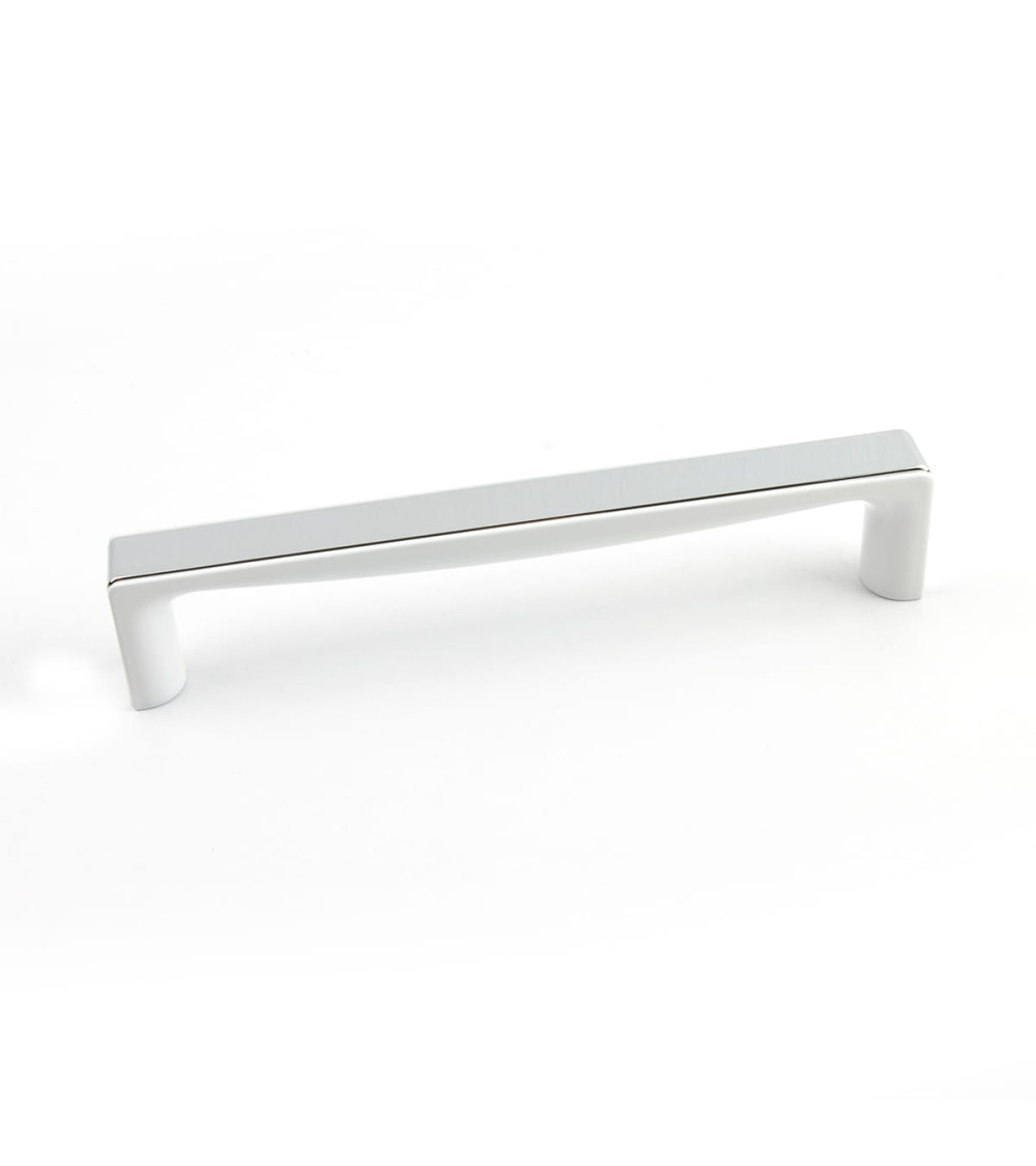 TWIX bright chrome/glossy white furniture handle design handle