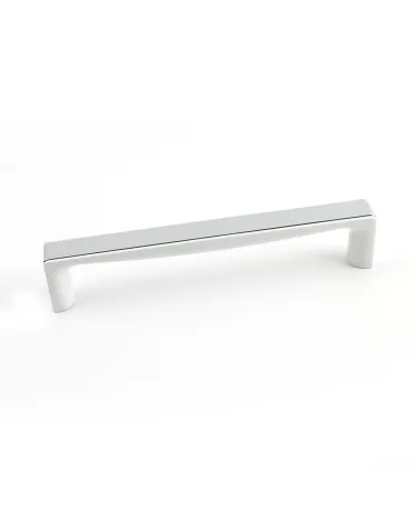 TWIX bright chrome/glossy white furniture handle design handle