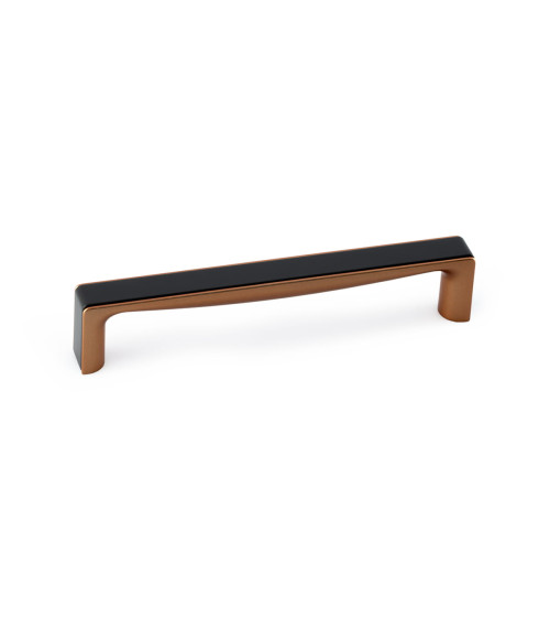 TWIX glossy black/copper furniture handle design handle