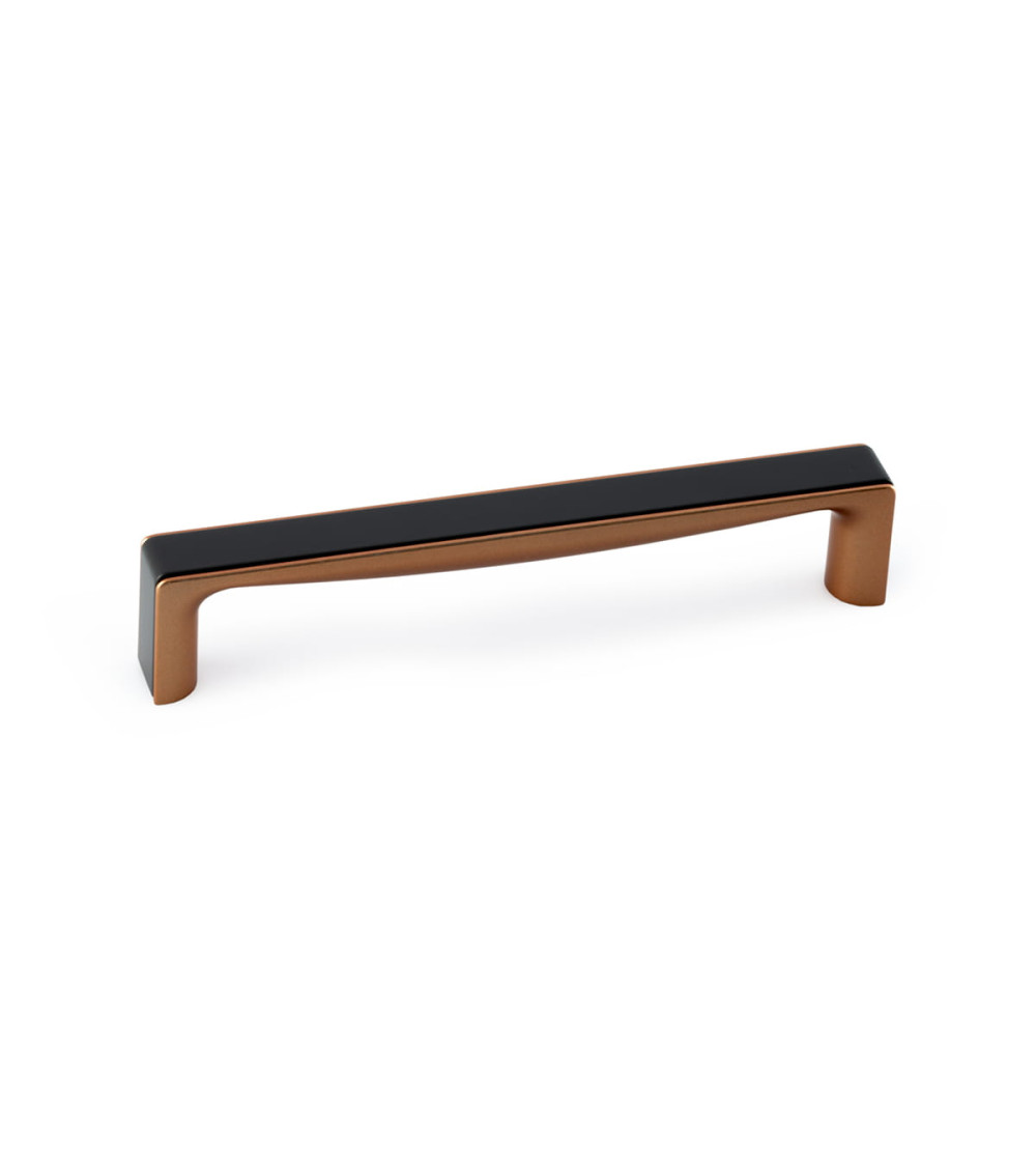 TWIX glossy black/copper furniture handle design handle