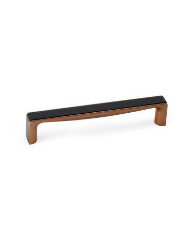 TWIX glossy black/copper furniture handle design handle