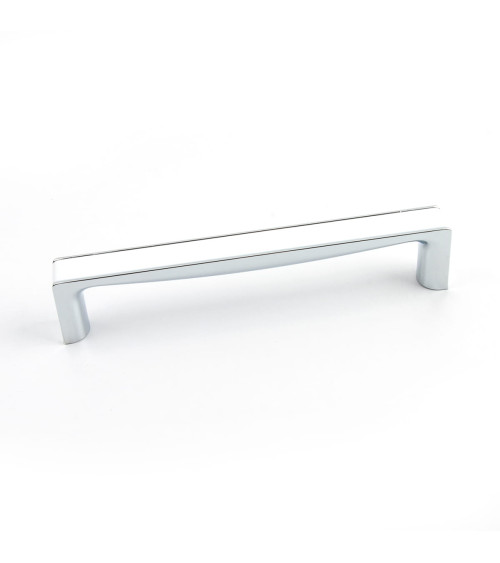 TWIX glossy white/bright chrome furniture handle design handle