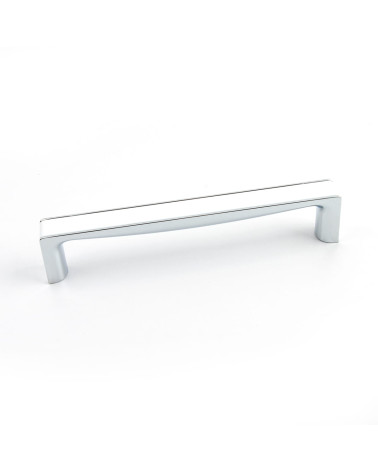 TWIX glossy white/bright chrome furniture handle design handle